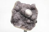 Sparkling Amethyst Geode Section on Metal Stand #209141-2